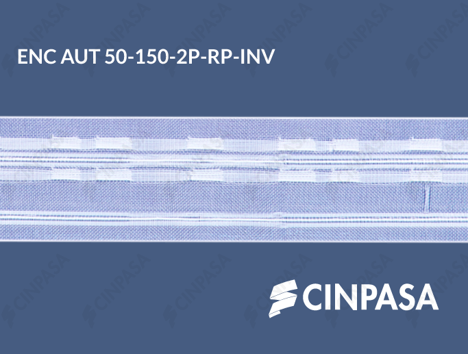  Transparent automatic pinch pleat tape 2 straight pleats 